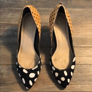 Loeffler Randall two tone fur pump - polka dots